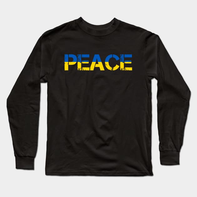 Peace for Ukraine Long Sleeve T-Shirt by stuffbyjlim